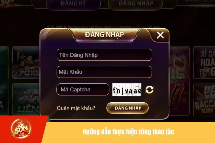 Hướng dẫn thực hiện từng thao tác